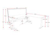 Boost Plus + Electric Height Adjustable Corner Workstation