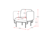 Capri Single Seater Lounge