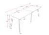 Eternity 2 Person Single Sided Workstation