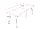 Eternity 2 Person Single Sided Workstation