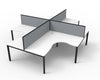 Deluxe Profile Leg Corner Workstation