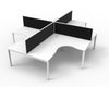 Deluxe Profile Leg Corner Workstation