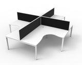 Deluxe Profile Leg Corner Workstation