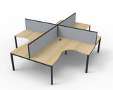 Deluxe Profile Leg Corner Workstation