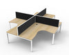 Deluxe Profile Leg Corner Workstation
