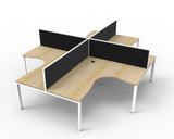 Deluxe Profile Leg Corner Workstation