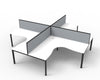 Deluxe Profile Leg Corner Workstation
