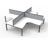 Deluxe Profile Leg Corner Workstation
