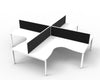Deluxe Profile Leg Corner Workstation