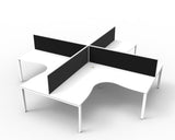 Deluxe Profile Leg Corner Workstation