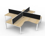 Deluxe Profile Leg Corner Workstation