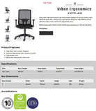 Kal - High Back Mesh Task  Chair