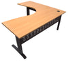 Span Beech Corner Workstations